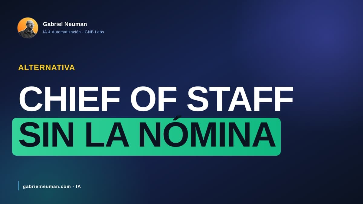Alternativa a contratar un Chief of Staff (founders) 2026