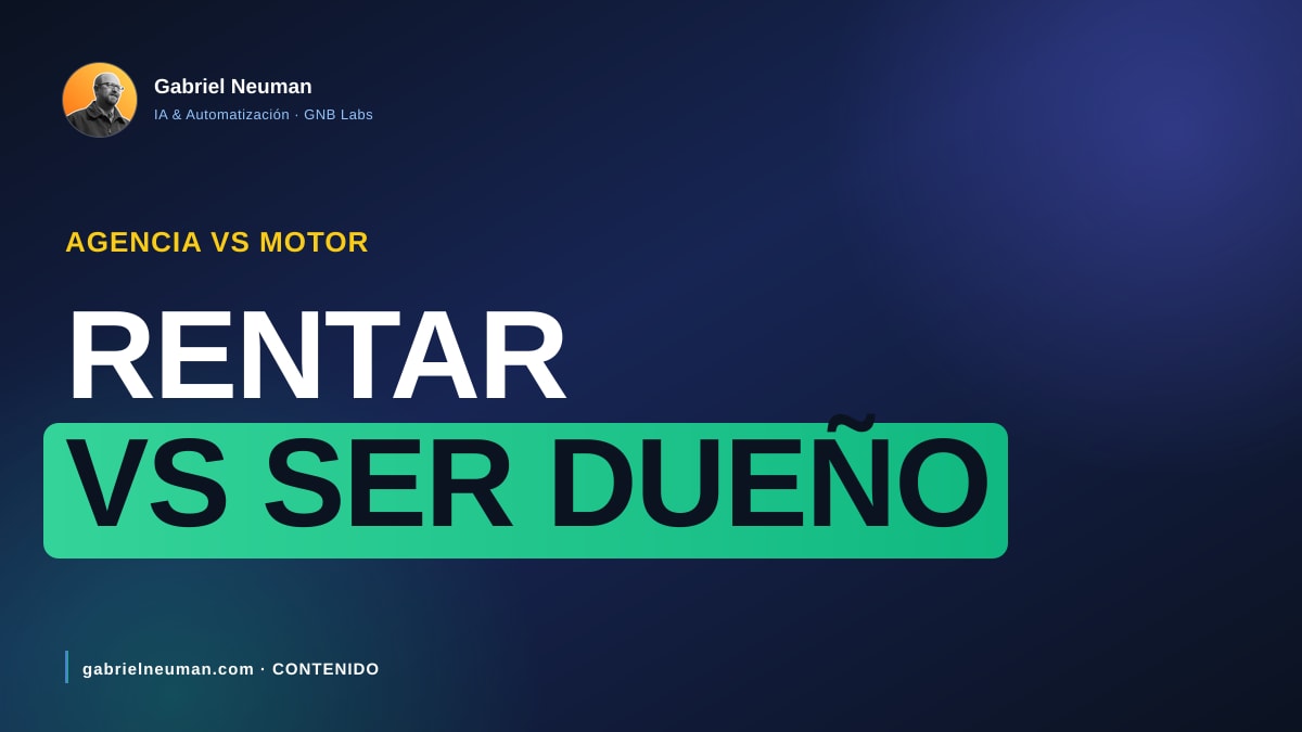 Agencia de contenido vs motor de contenido propio 2026