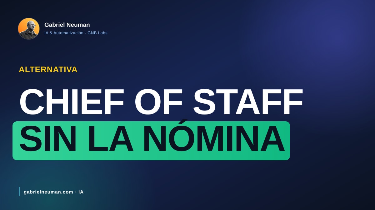 Alternativa a contratar un Chief of Staff (founders) 2026