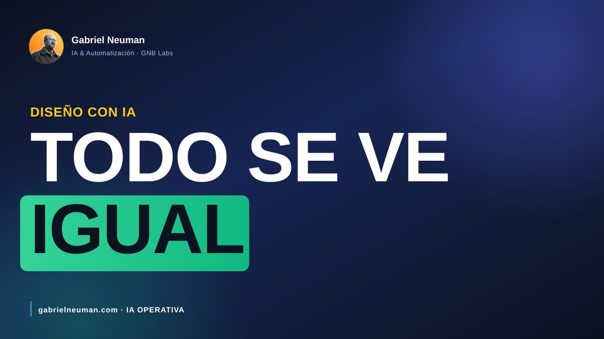 Por qué todo lo que diseña tu IA se ve igual (y cómo lo arreglé)