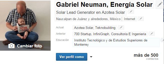 Haz SEO poniendo tu Nombre en LinkedIn
