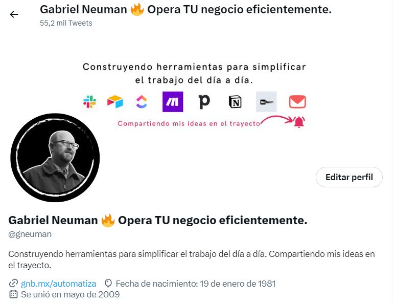 Portada de Twitter