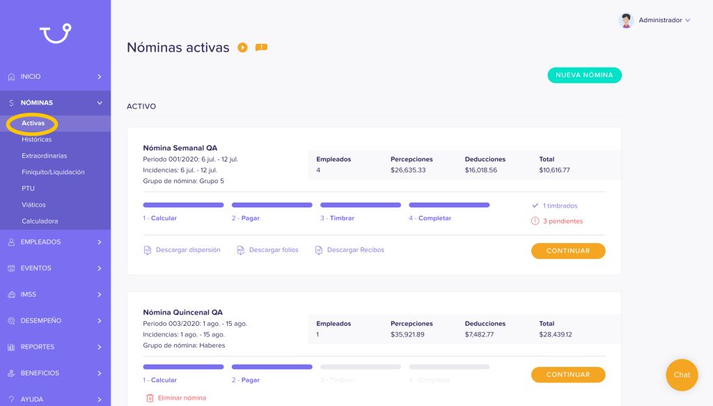 Implementar Software de Recursos Humanos
