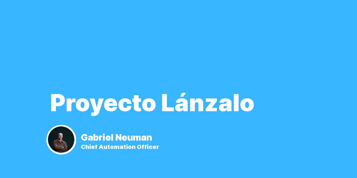 Proyecto Lánzalo: 4 Semanas para crear un producto digital.