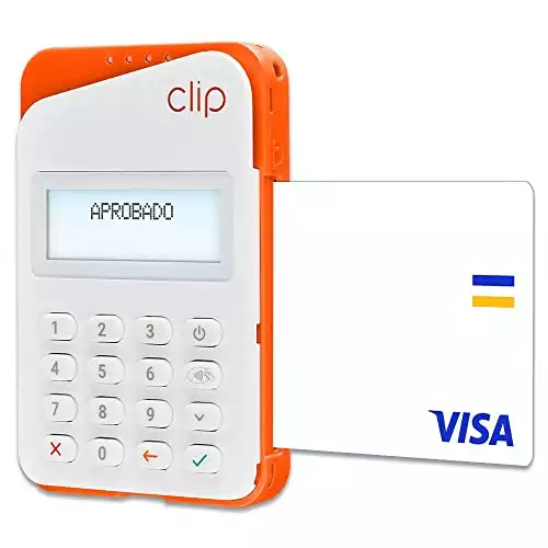 CLIP PLUS 2 la terminal portátil con bluetooth que acepta pagos de tarjetas de débito, crédito, amex, vales y más.
